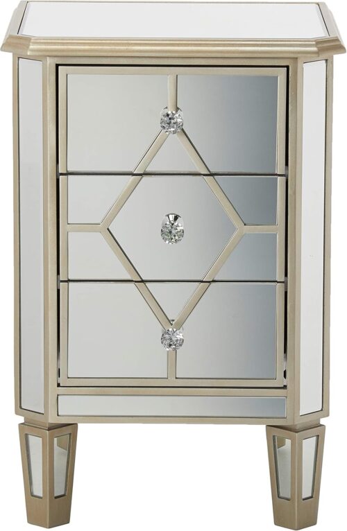 Luxe Diamond Mirror Pedestal