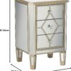 Luxe Diamond Mirror Pedestal - Image 4